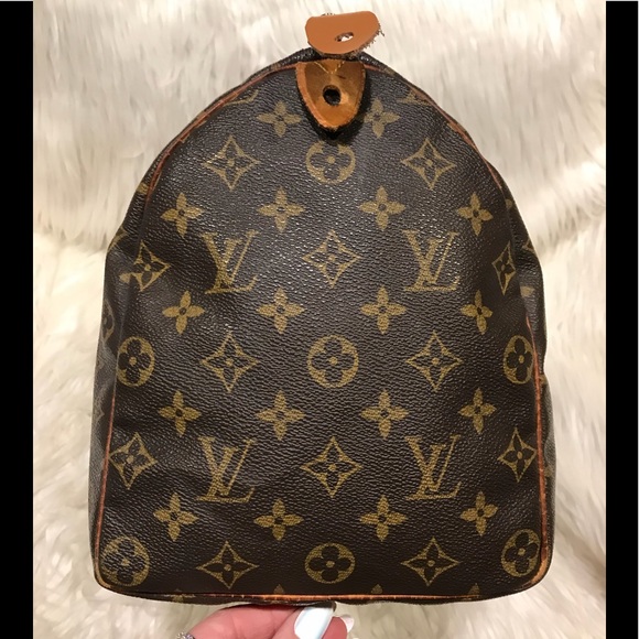 Louis Vuitton Dark Brown Monogram Tote with Tan Handles - Picture 2 of 7